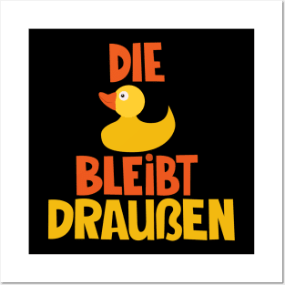 Die Ente bleibt draussen!  Loriot - TV Kult Posters and Art